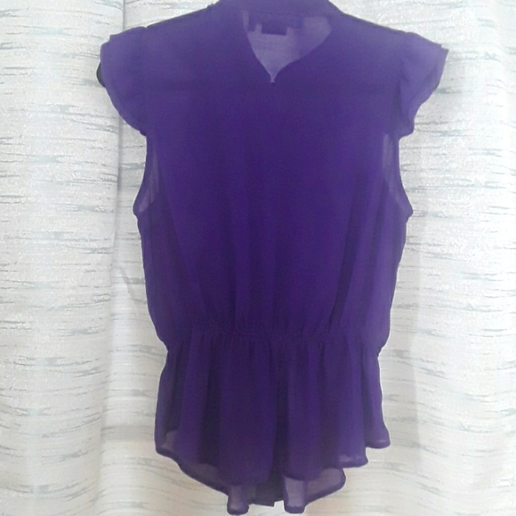 Purple Ruffled Top - Picture 6 of 6